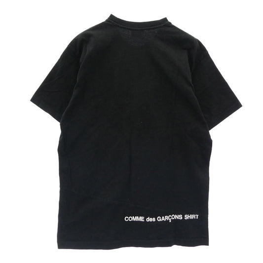 Supreme シュプリーム × Comme des Garcons SHIRT コムデギャルソンシャツ Split Box Logo Tee スプリット ボックスロゴ Tシャツ 半袖カットソー ブラック系 M【中古】