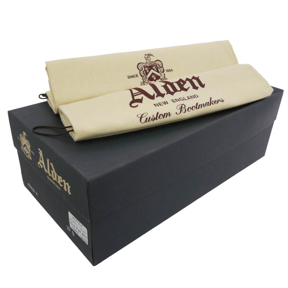 ALDEN オールデン 45918H 別注ミリタリー 6インチ スエード SNUFF ブーツ ブラウン系 10D【極上美品】【中古】