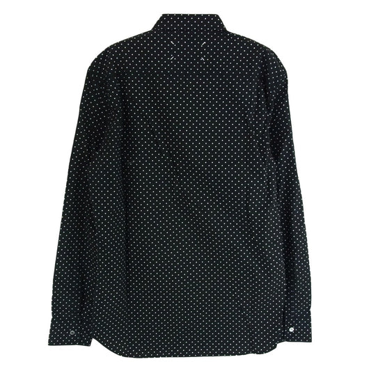 MAISON MARGIELA メゾンマルジェラ 19AW S30DL0442 S52359 ポルカドット コットン ポケット 長袖シャツ ブラック系 40【中古】