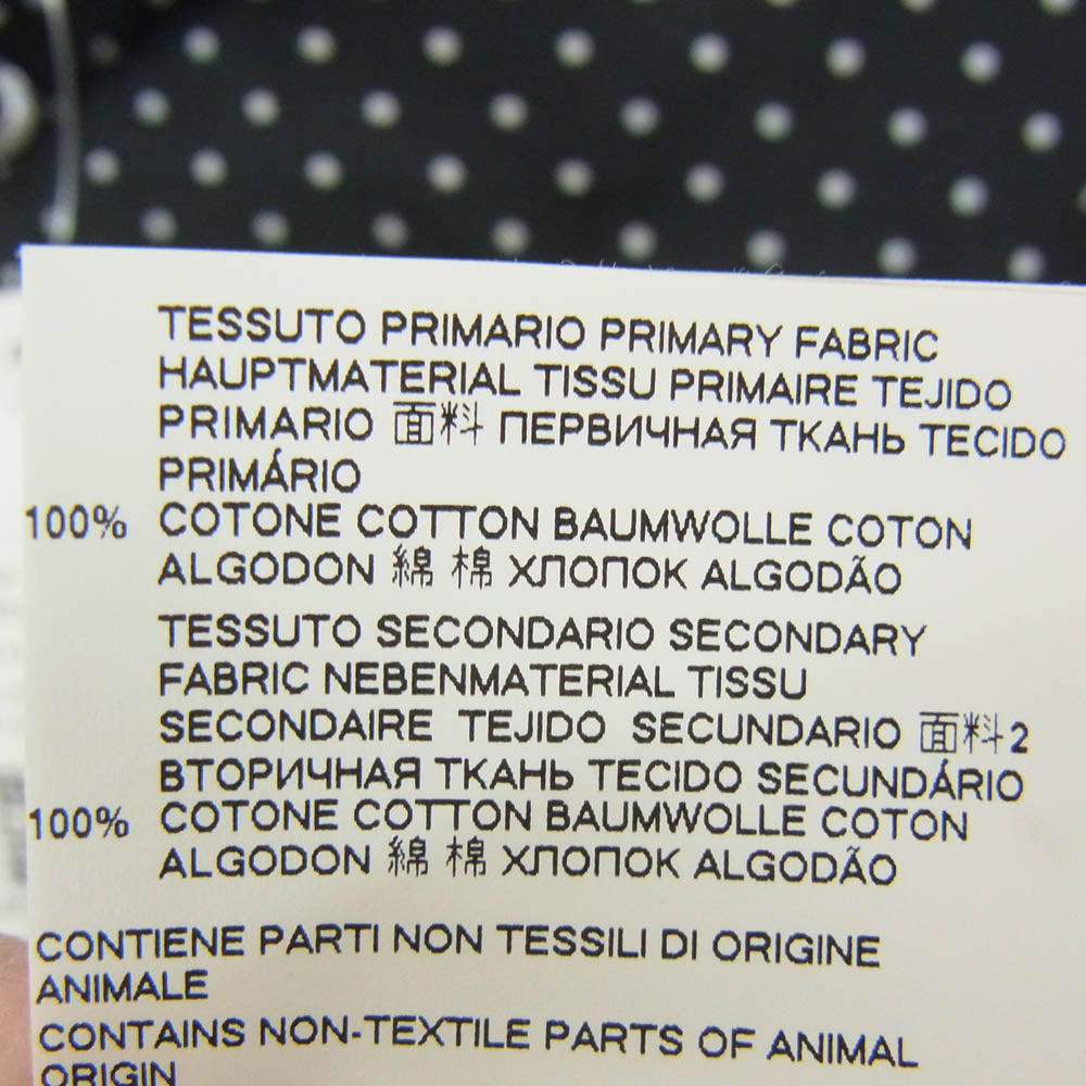 MAISON MARGIELA メゾンマルジェラ 19AW S30DL0442 S52359 ポルカドット コットン ポケット 長袖シャツ ブラック系 40【中古】