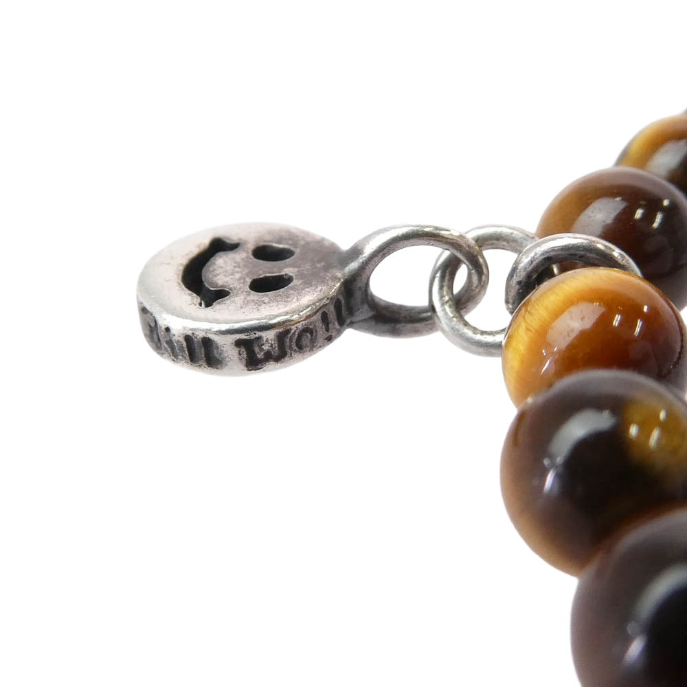BILL WALL LEATHER ビルウォールレザー BEAD SMILE スマイルビーズブレスレット ブラウン系 シルバー系【中古】