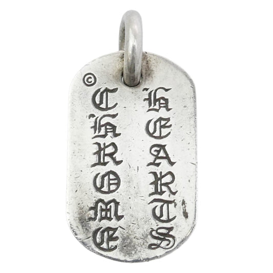 CHROME HEARTS クロムハーツ(原本無) RAISED CEM CRS DOG TAG レイズド セメタリークロス ドッグタグ ペンダントトップ シルバー系【中古】