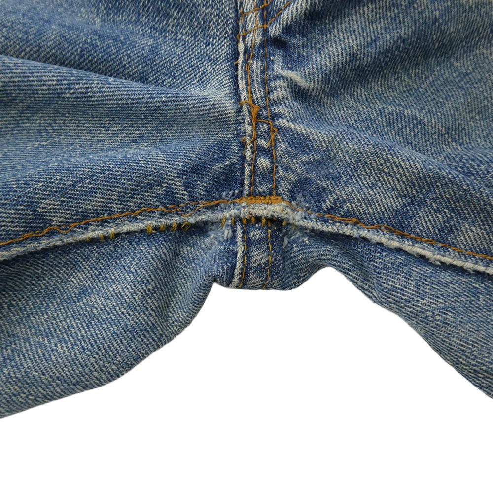 Levi's リーバイス 501 66前期 small e ボタン裏刻印6 平行ステッチ デニム パンツ インディゴブルー系 表記無し【中古】