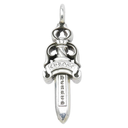 CHROME HEARTS クロムハーツ(原本無) DOUBLE DAGGER ダブルダガー ペンダント シルバー ネックレス トップ シルバー系【中古】