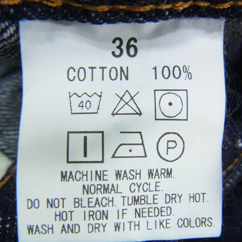 CALEE キャリー 26SS CL-26SS011 VINTAGE REPRODUCT DENIM PANTS ヴィンテージ リプロダクト デニム パンツ インディゴブルー系 36【中古】