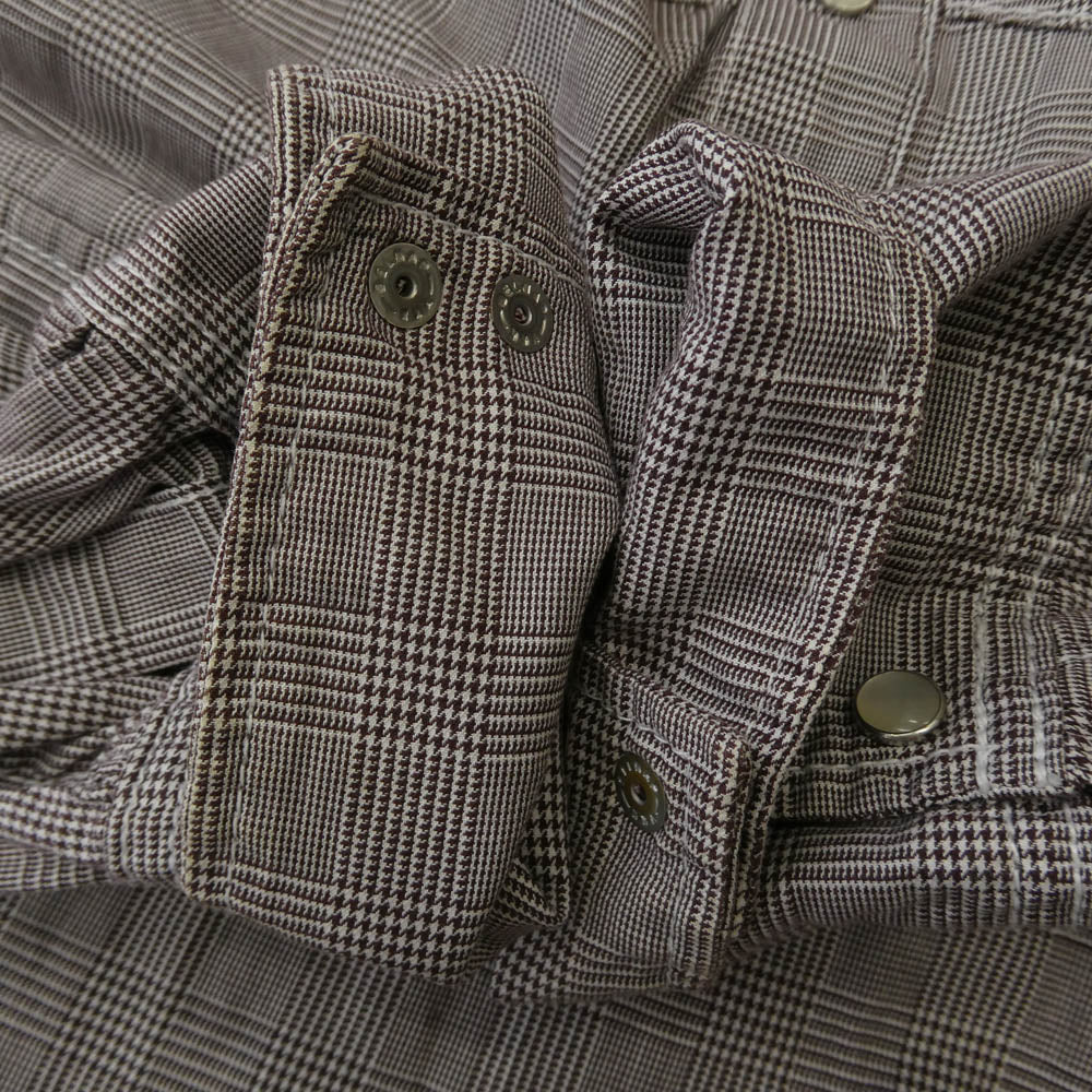 Levi's リーバイス Lefty Jean 宮下貴裕 倉石一樹 千鳥柄 長袖 シャツ グレー系 M【中古】