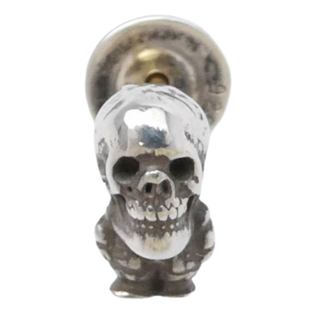 CHROME HEARTS クロムハーツ（原本無） エクセルワールド購入証明書付属 FT STUD DELFINO TINY フォティデルフィーノ スタッド ピアス シルバー系【中古】 CHROME HEARTS クロムハーツ（原本無） エクセルワールド購入証明書