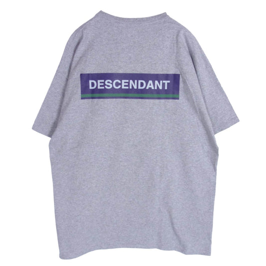 DESCENDANT ディセンダント 21SS HORIZON SS TEE バックプリント 半袖 Tシャツ グレー系 3【中古】
