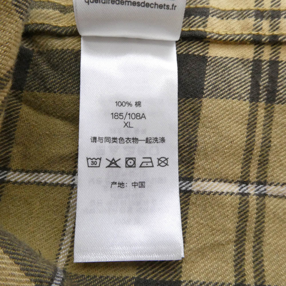 Supreme シュプリーム 24AW Plaid Flannel Shirt プレイド 長袖 フランネル シャツ ブラウン系 マルチカラー系 XL【中古】