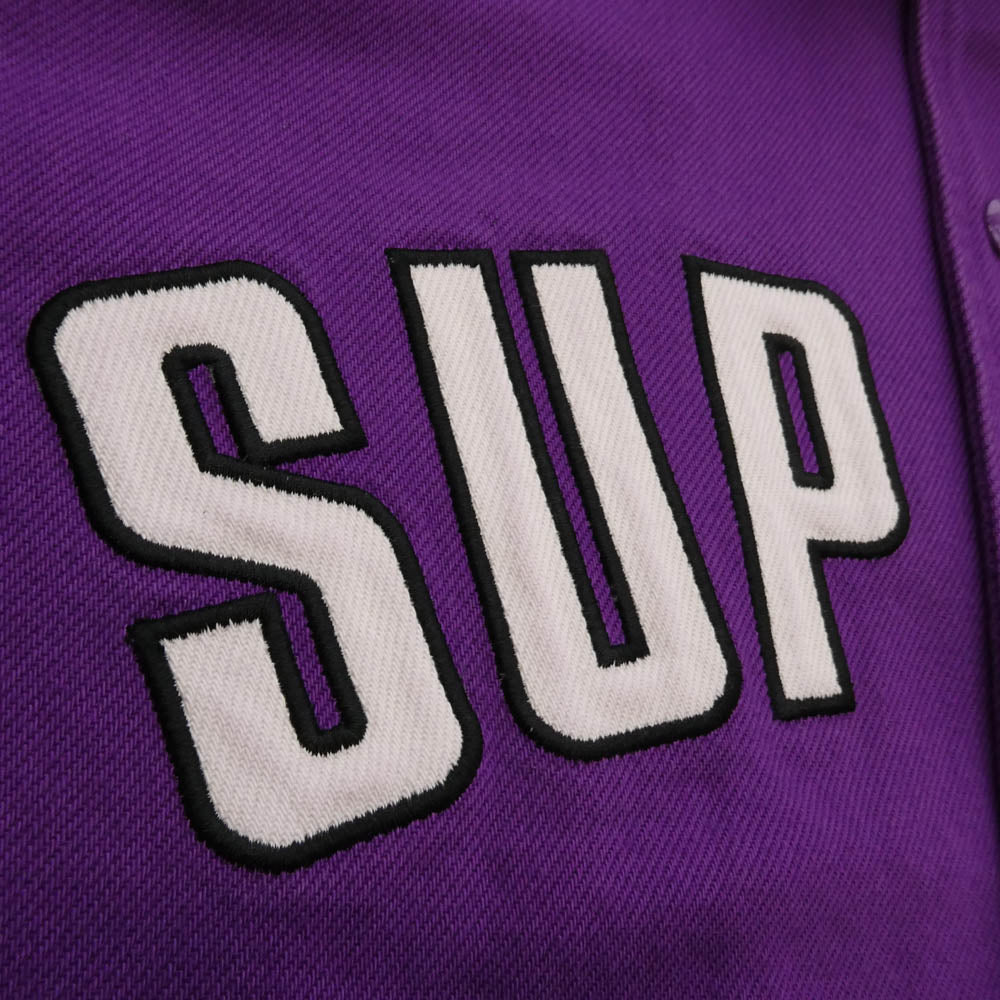 Supreme シュプリーム 24SS ARC Denim Coaches Jacket アーチロゴ デニム コーチジャケット パープル系 XL【中古】