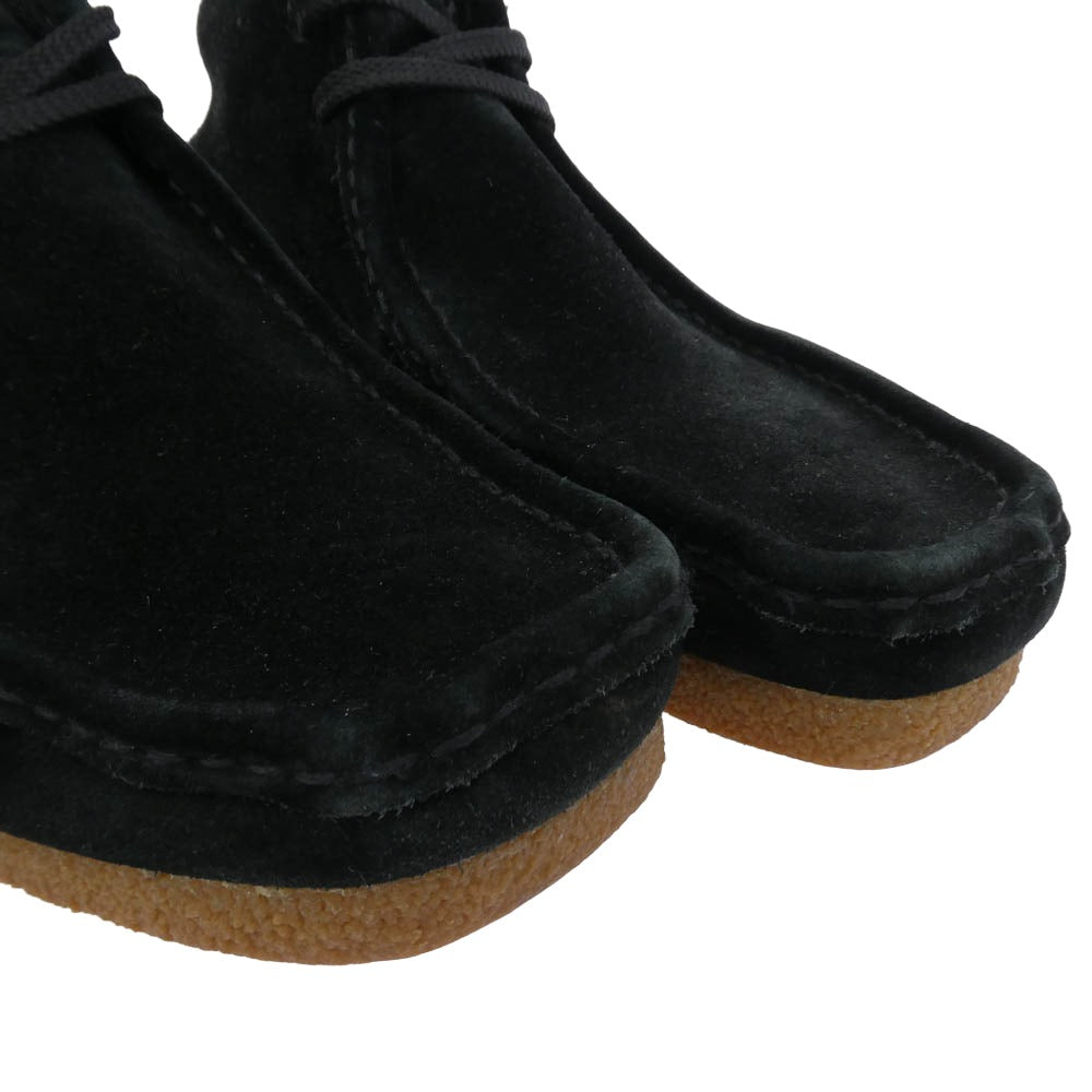 Clarks クラークス Wallabee ワラビー スエード シューズ ブラック系 US8.5【中古】