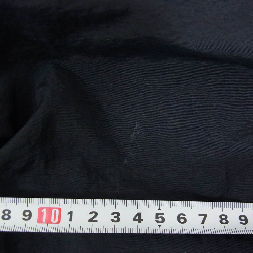 The Ennoy Professional ザ エンノイ プロフェッショナル 23SS SS23BRENPT01LV Nylon Pants シャカシャカ ロゴ刺繍 ナイロン トラックパンツ ブラック系 L【中古】