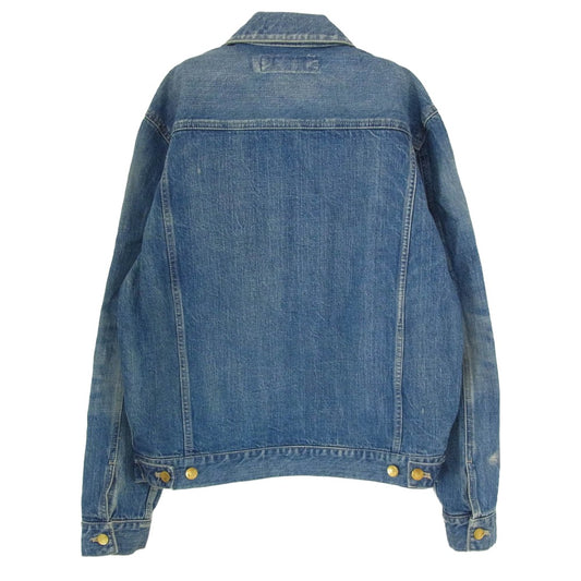 NEIGHBORHOOD ネイバーフッド 16SS 161NYNH-JKM02 SAVAGE STOCKMAN DENIM JACKET ダメージ加工 ボタンダウン サベージ ストックマン デニム ジャケット インディゴブルー系 M【中古】