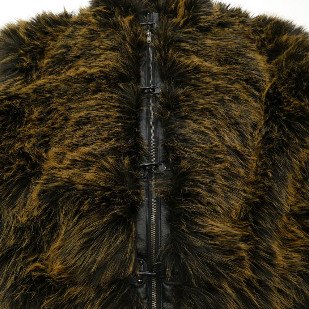 ジェイデッドロンドン Fur Jacket ファー ジップアップ ジャケット ブラック系 ブラウン系 XS【中古】