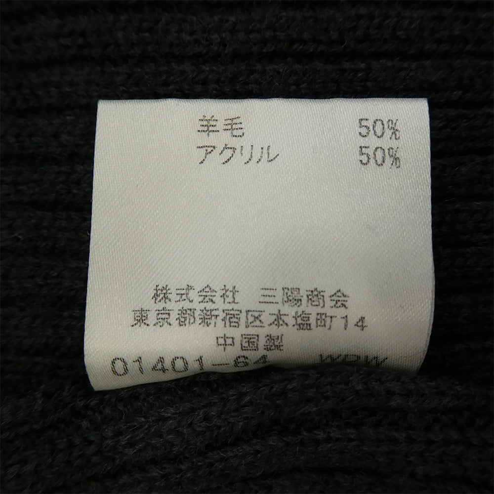 BURBERRY BLACK LABEL バーバリーブラックレーベル BMT11-510-07 ノバチェック ウール ニット セーター チャコール系 2【中古】