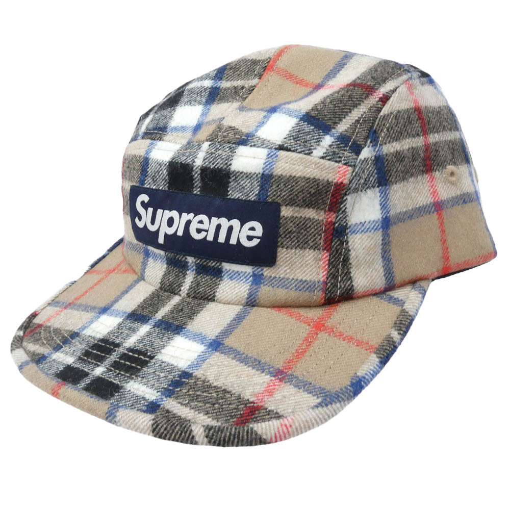 Supreme シュプリーム 24AW Lochcarron Camp Cap ロキャロン キャンプ キャップ 帽子 ライトブラウン系【美品】【中古】 Supreme シュプリーム 24AW Lochcarron Camp Cap ロキャロン キャンプ