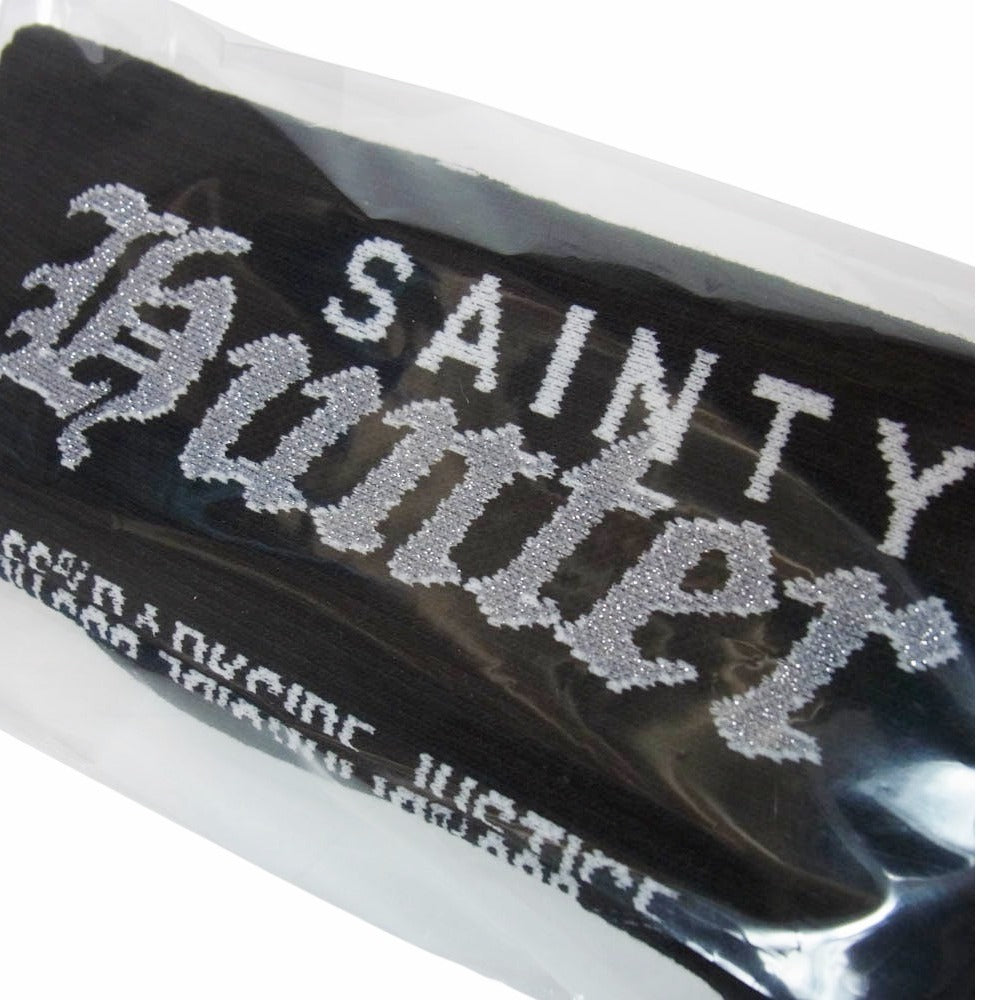 SAINT MICHAEL セントマイケル 26SS SM-MK8-0000-C39 BH_SOCKS/SAINTY HUNTER ソックス 靴下 ブラック系 M【新古品】【未使用】【中古】