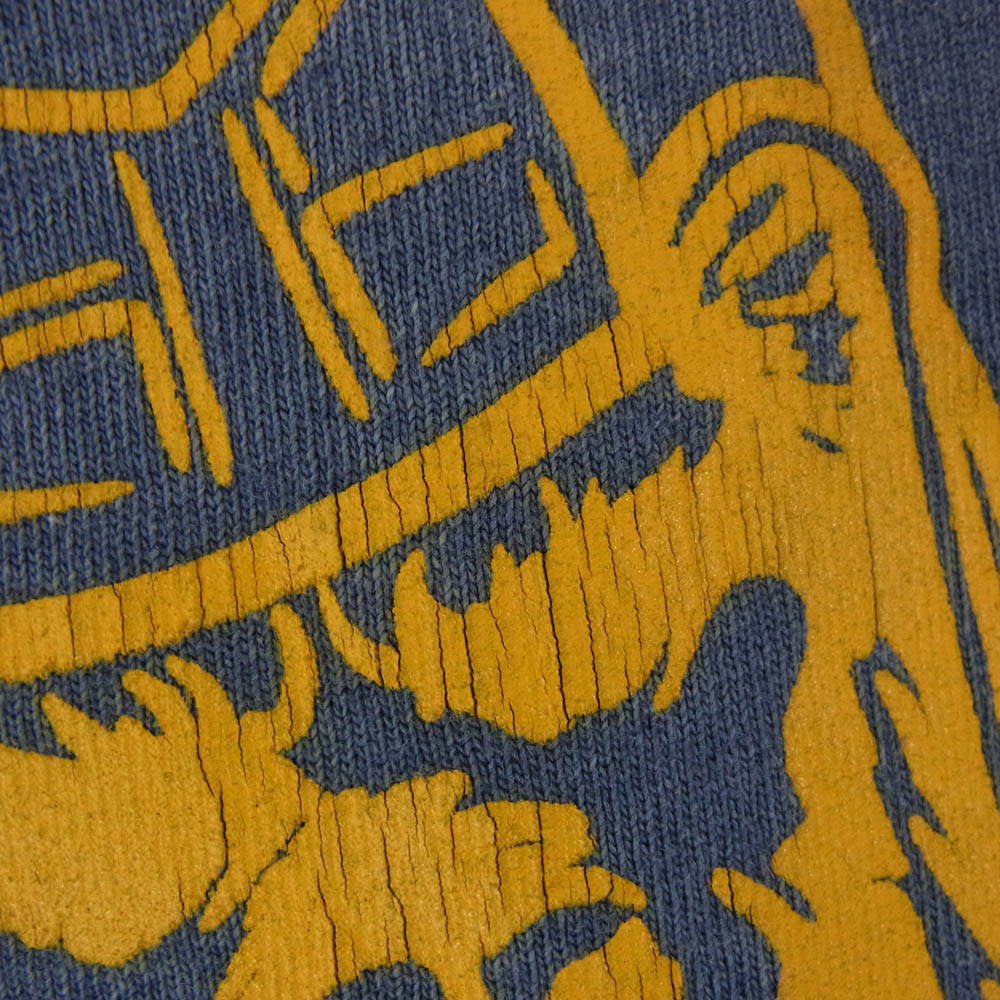 SAINT MICHAEL セントマイケル 26SS SM-MK8-0000-C50 BAPE_SS T-SHIRT FADE AWAY LV 半袖 Tシャツ カットソー ネイビー系 L【美品】【中古】