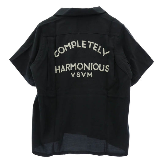VISVIM ビズビム 26SS 0126105011007 JUDD SHIRT S/S レーヨン 半袖 オープンカラー シャツ ブラック系 1【極上美品】【中古】