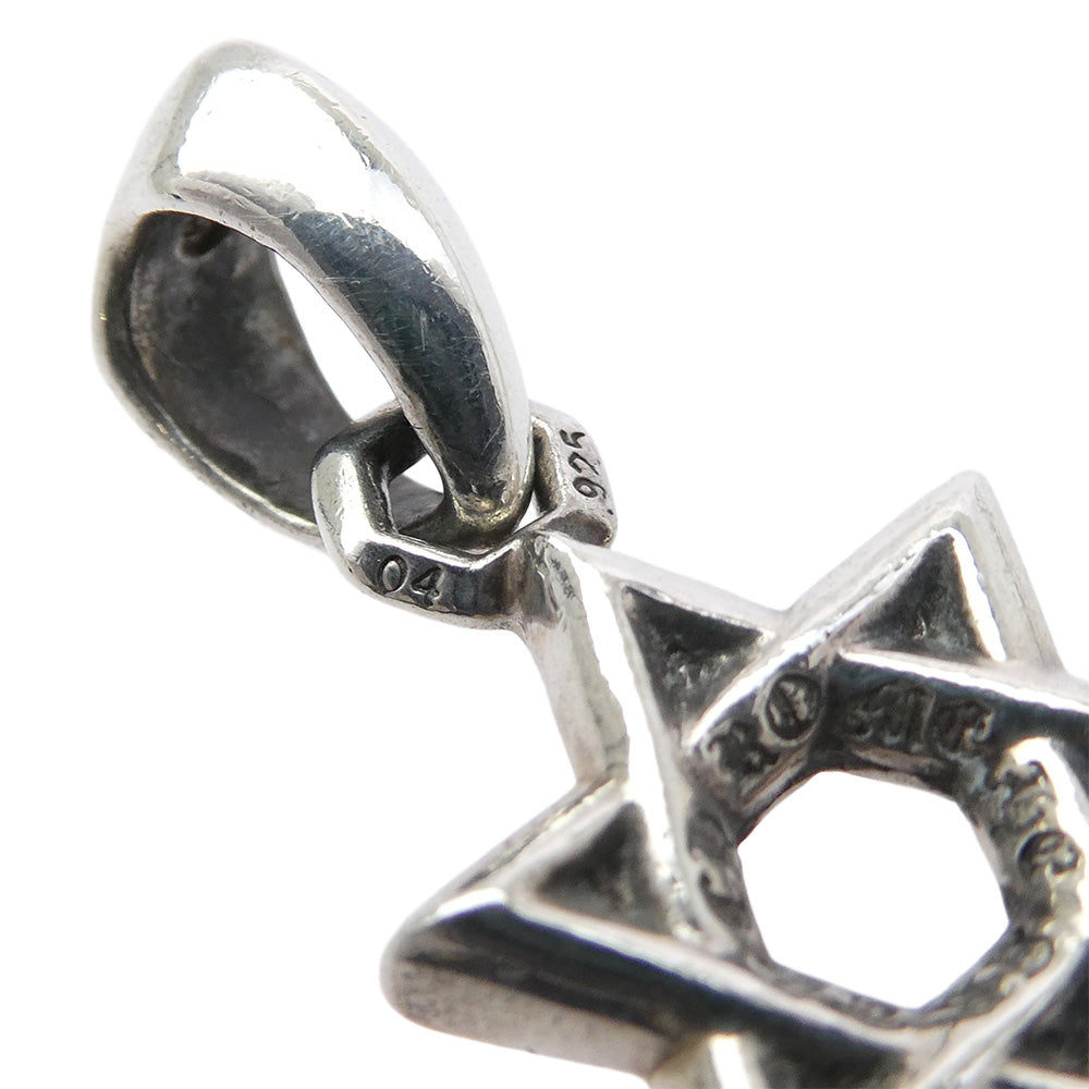 CHROME HEARTS クロムハーツ(原本無) STAR OF DAVID CHARM スターオブダビデ チャーム ペンダントトップ シルバー系【中古】
