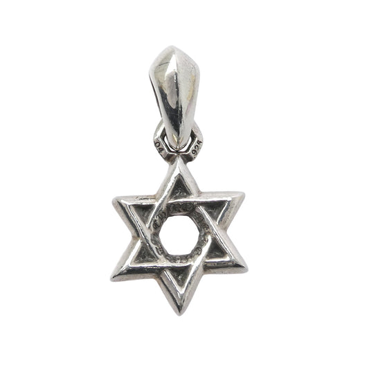 CHROME HEARTS クロムハーツ(原本無) STAR OF DAVID CHARM スターオブダビデ チャーム ペンダントトップ シルバー系【中古】