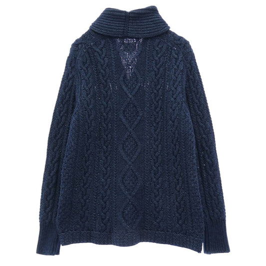 The REAL McCOY'S ザリアルマッコイズ joe mccoy ジョーマッコイ LIGHTHOUSE INDIGO ARAN ライトハウス カーディガン ブルー系 M 38【中古】