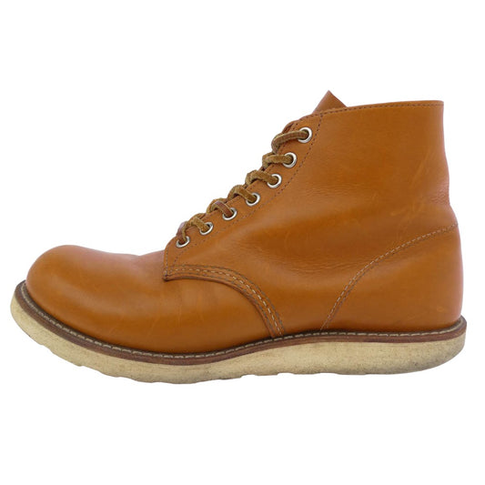 RED WING レッドウィング 9871 6inch CLASSIC ROUND TOE ゴールドラセット 犬タグ ブーツ ブラウン系 27cm【中古】