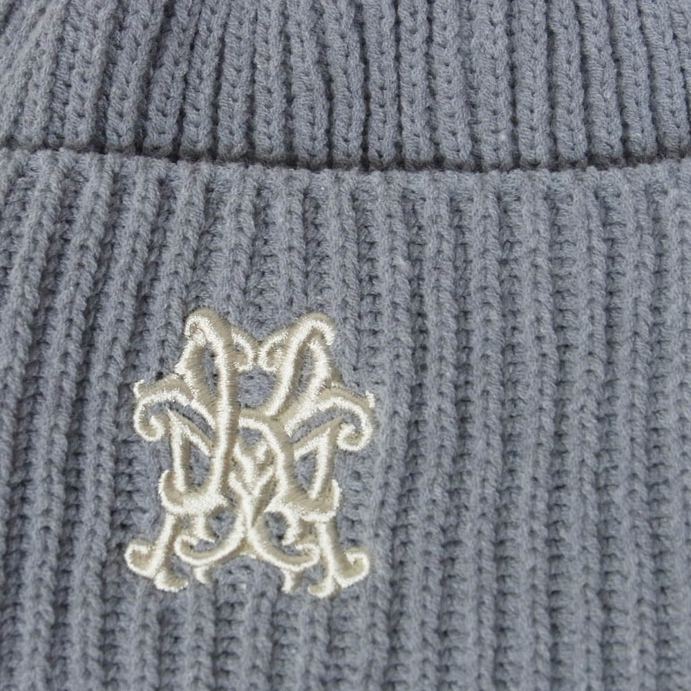 カミヤ G16CA106-0 CA4LA カシラ KMY BEANIE ビーニー ニット帽 ニットキャップ グレー グレー系 F【新古品】【未使用】【中古】