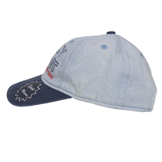SAINT MICHAEL セントマイケル 26SS SM-MK8-0000-083 DENIM CAP ウォッシュ加工 6パネル レザーストラップアジャスター キャップ 帽子 インディゴブルー系 OS【極上美品】【中古】