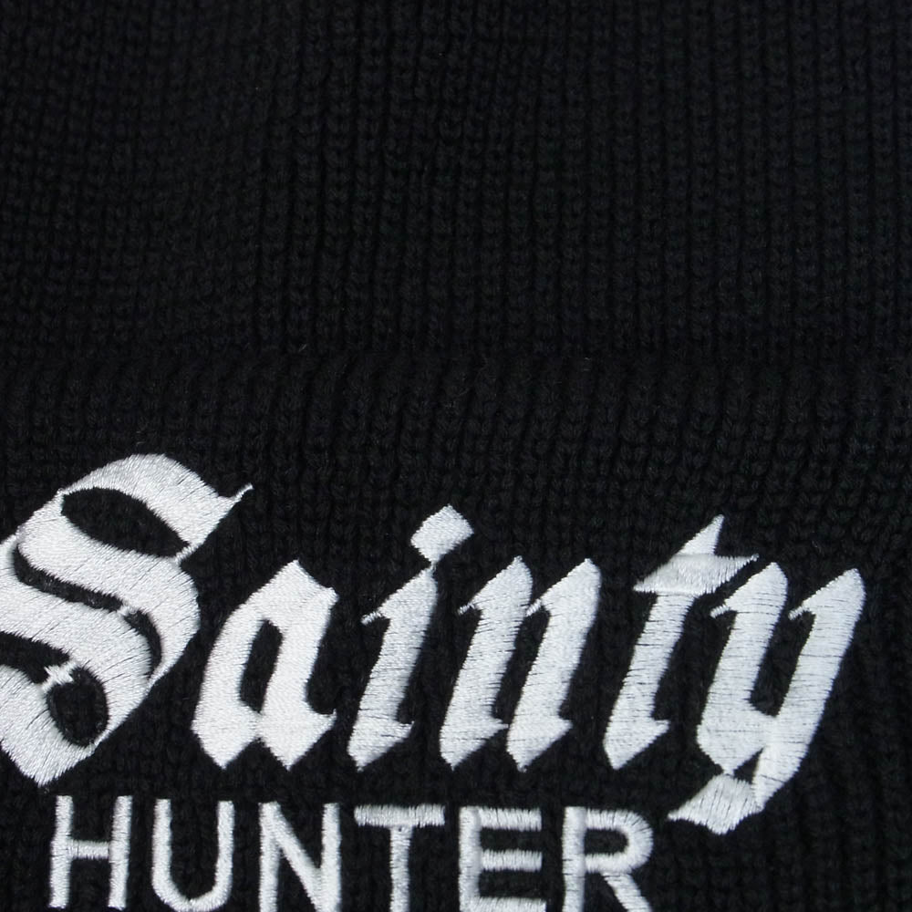 SAINT MICHAEL セントマイケル 26SS SM-MK8-0000-C38 BOUNTY HUNTER KNIT CAP SAINTY HUNTER バウンティーハンター ニットキャップ ニット帽 ビーニー ブラック系 OS【極上美品】【中古】