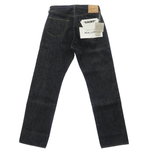 SAINT MICHAEL セントマイケル 26SS SM-MK8-0000-C46 BBJ_DENIM PANTS REGID ベルベルジン リジッド デニムパンツ ジーンズ ダークネイビー系 34【極上美品】【中古】