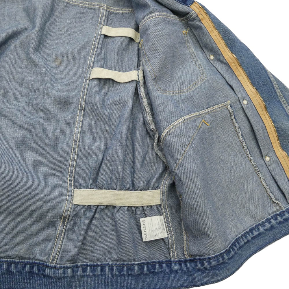 SAINT MICHAEL セントマイケル 26SS SM-HR1-0000-080 DENIM JACKET ヴィンテージ加工 デニムジャケット ブルー系 L【極上美品】【中古】