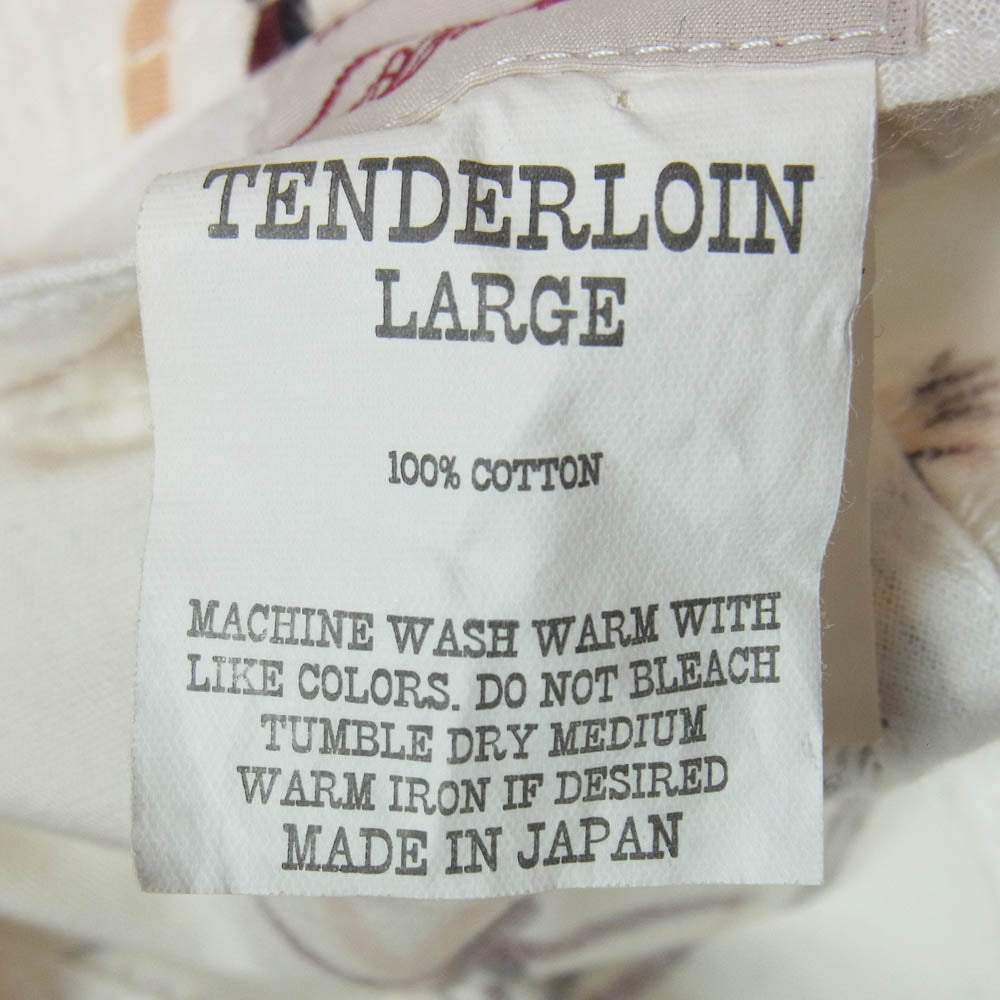 TENDERLOIN テンダーロイン 15SS T-BUCKET HAT 有刺鉄線柄 オフホワイト系 L【中古】