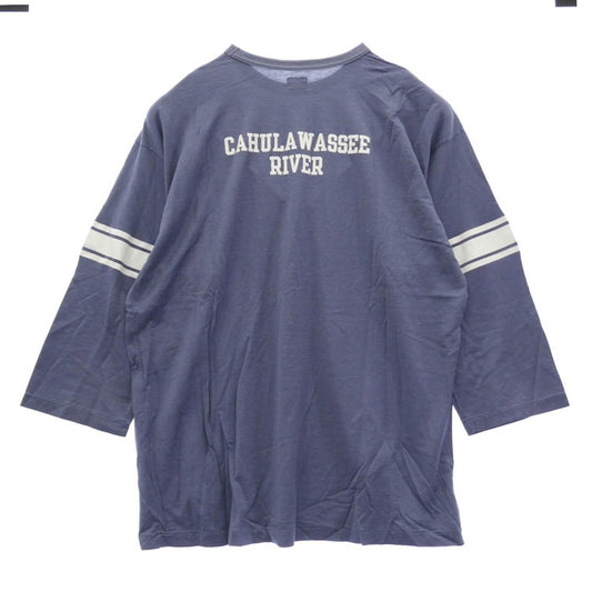 TENDERLOIN テンダーロイン T-NFL 3/4 7分丈 フットボール カットソー パープル パープル系 XL【極上美品】【中古】