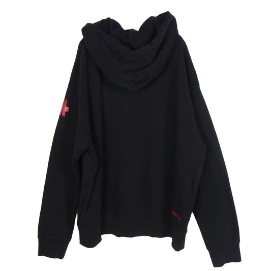 MONCLER モンクレール H20978G00025 MAGLIA CON CAPPUCCIO グルノーブル プルオーバー フーディー ブラック系 L【中古】