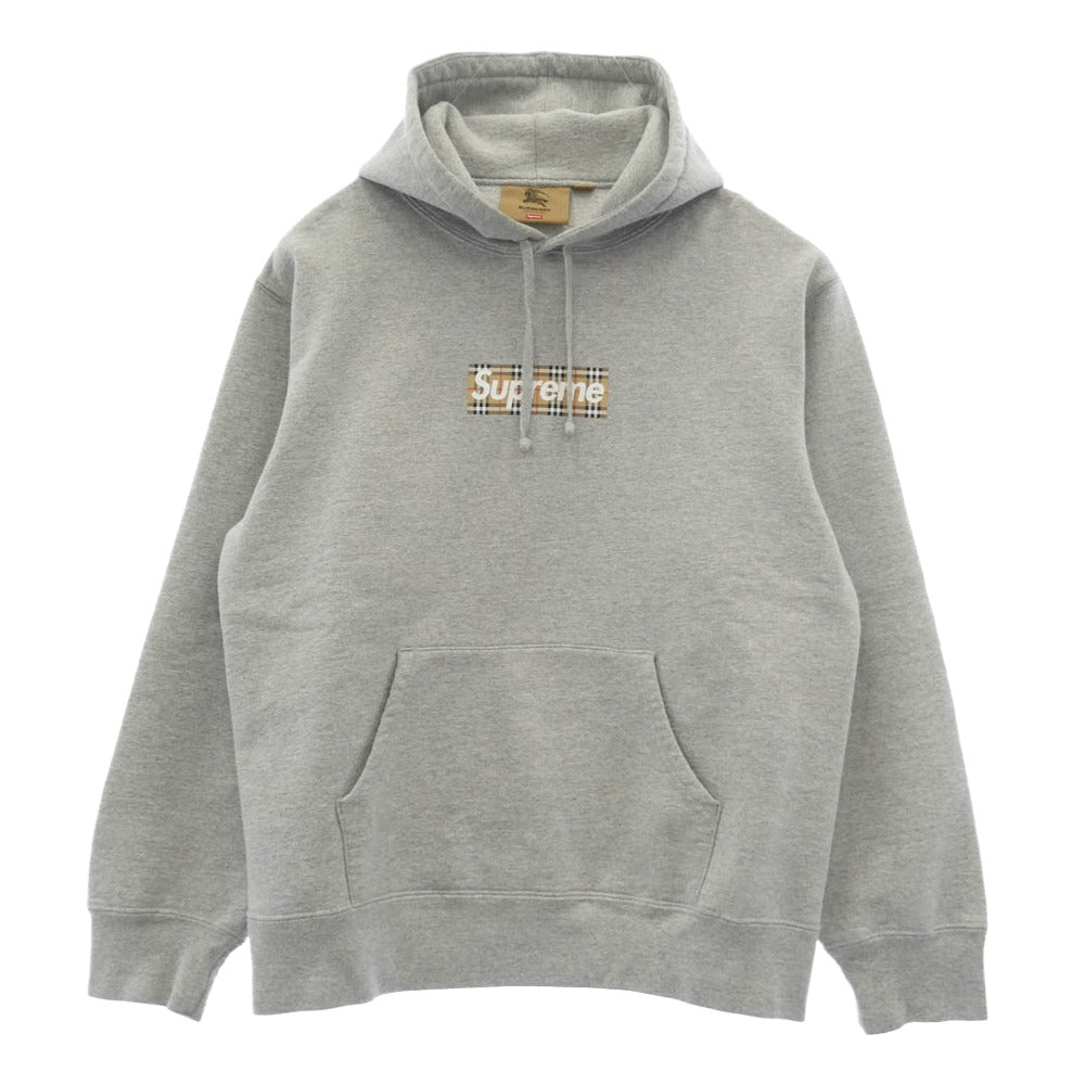シュプリーム22SS ×バーバリー ボックスロゴフーディー パーカー Supreme シュプリーム 22SS Burberry Box Logo Hooded Sweatshirt
