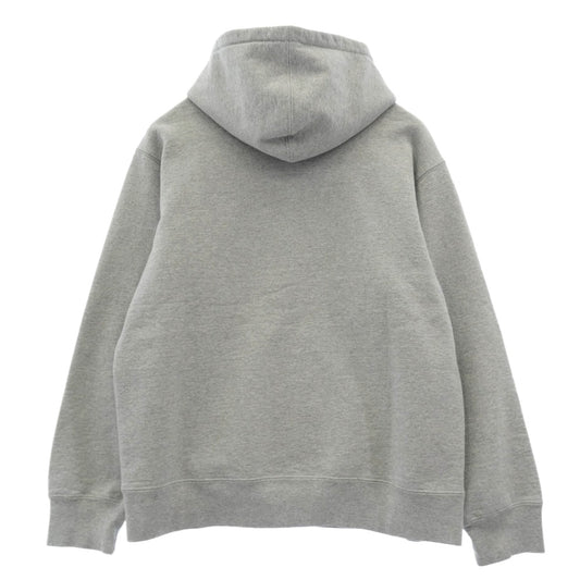 Supreme シュプリーム 22SS Burberry Box Logo Hooded Sweatshirt バーバリー ボックスロゴ プルオーバーパーカー グレー系 M【中古】