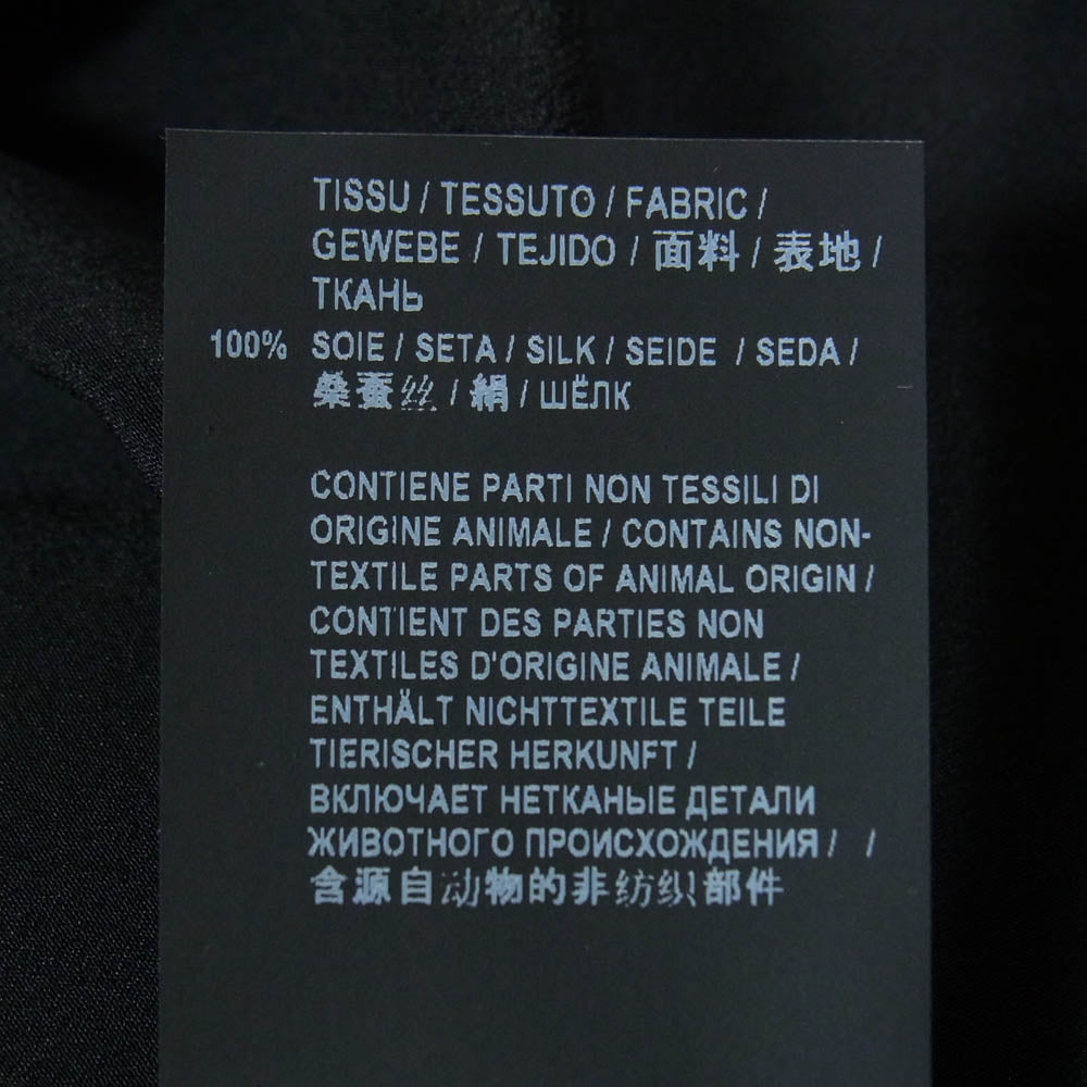 SAINT LAURENT サンローラン 535980 Y100W シルク 長袖 シャツ ブラウス ブラック系 34【美品】【中古】