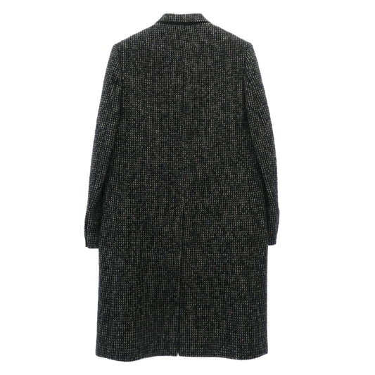 CELINE セリーヌ 2M149210F ウールツイード チェスターコート ブラック系 46【中古】