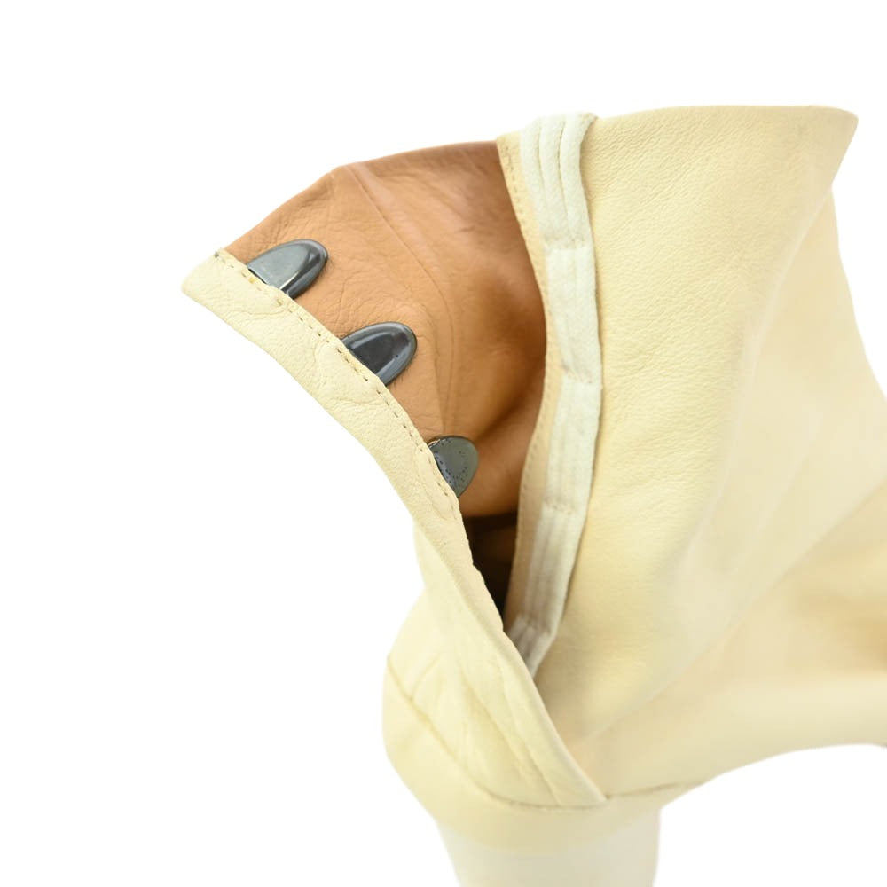 MAISON MARGIELA メゾンマルジェラ S58WU0260 22ライン Tabi 足袋 タビ ヒール ブーツ レザー ブーツ オフホワイト系 39【中古】