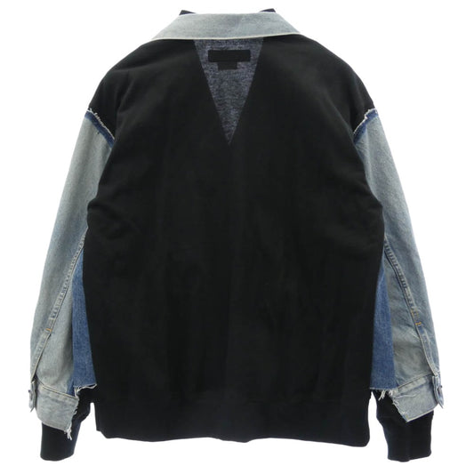 JUNYA WATANABE COMME des GARCONS MAN ジュンヤワタナベコムデギャルソンマン 25SS WO-J206 Levi's リーバイス Wネーム ドッキング デニムジャケット インディゴブルー系 ブラック系 S【中古】