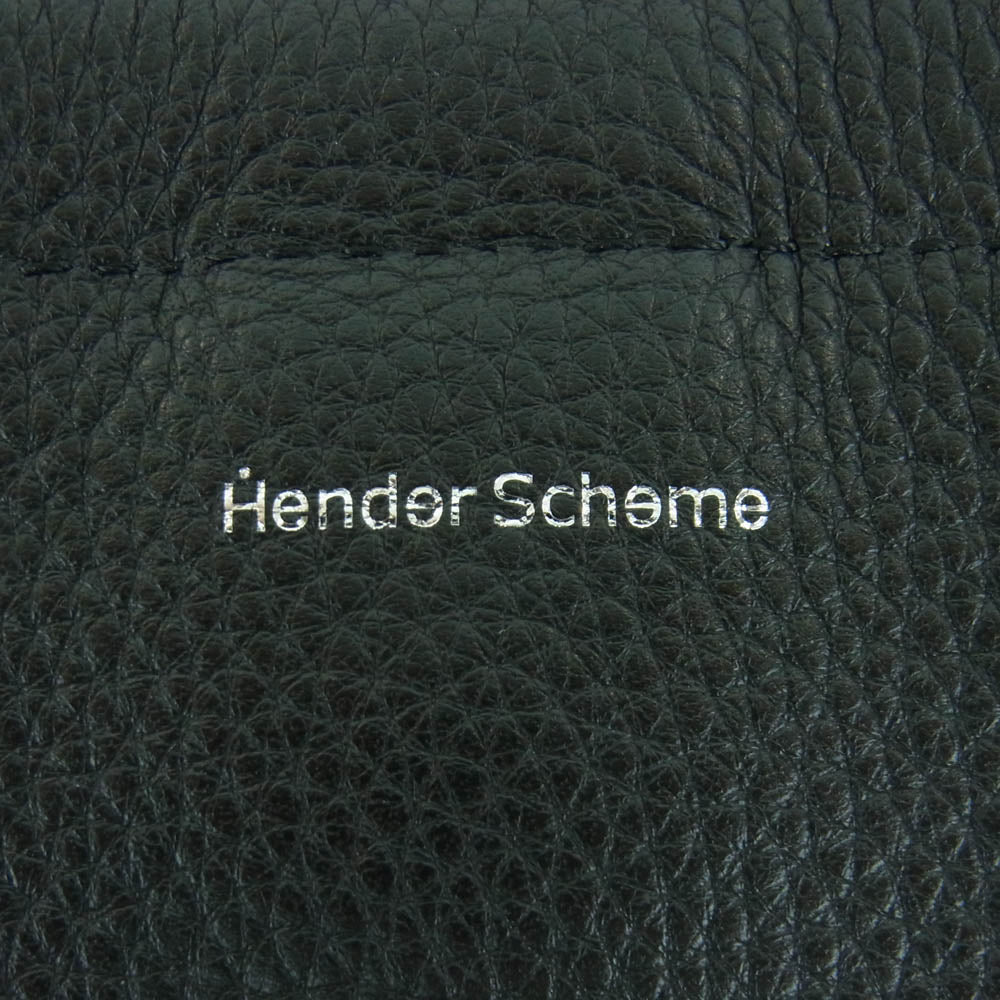 Hender Scheme エンダースキーマ シボレザー ロゴ型押し ワンサイドベルトバッグ ショルダーバッグ ブラック系【中古】