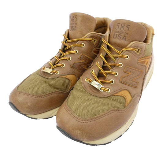 NEW BALANCE ニューバランス M585DR X Danner AMERICAN PIONNER COLLECTION USA製 ダナー レザー ローカットスニーカー ブラウン系 27.5cm【中古】