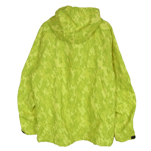 NIKE ナイキ 435883-320 胸ロゴ刺繍 スウッシュ フルジップ フーデッド ジャケット イエロー系 M【中古】