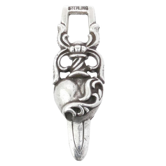 CHROME HEARTS クロムハーツ(原本無) DAGGER HEART ダガー ハート ペンダントトップ シルバー系【中古】