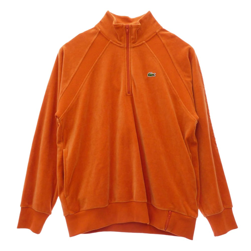 Supreme シュプリーム 18SS LACOSTE Velour Half-Zip Track Top ベロア