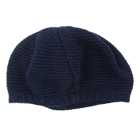 ザファクトリーメイド COTTON KNIT BERET コットン ニットベレー 帽子 ネイビー系【中古】