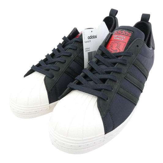 adidas アディダス G98610 SUPER STAR 80s Keith Haring Christmas In Holis スーパースター キースヘリング スニーカー ブラック系 ホワイト系 28cm【極上美品】【中古】