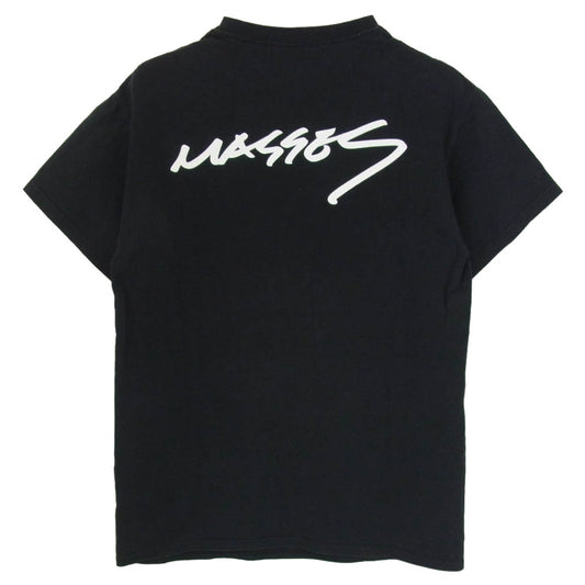 MASSES マシス プリント グラフィック 半袖 Tシャツ ブラック系 S【中古】