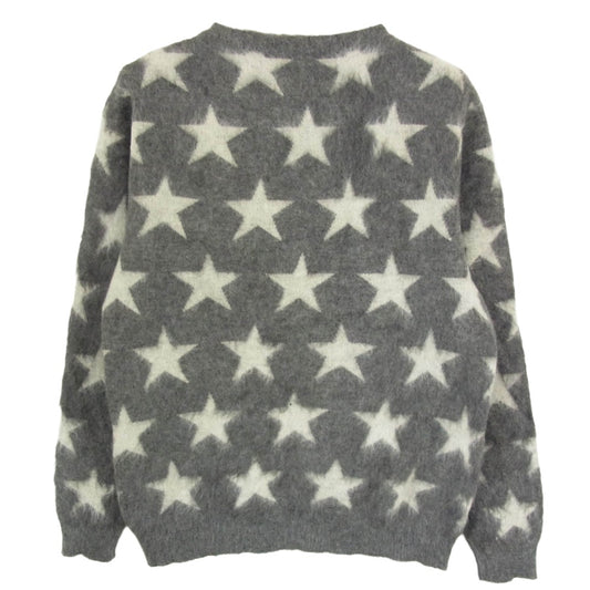 WACKO MARIA ワコマリア WMK-JQ02 STAR MOHAIR スター モヘア ニット セーター グレー系 M【中古】